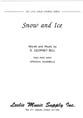 Snow and Ice Unison choral sheet music cover